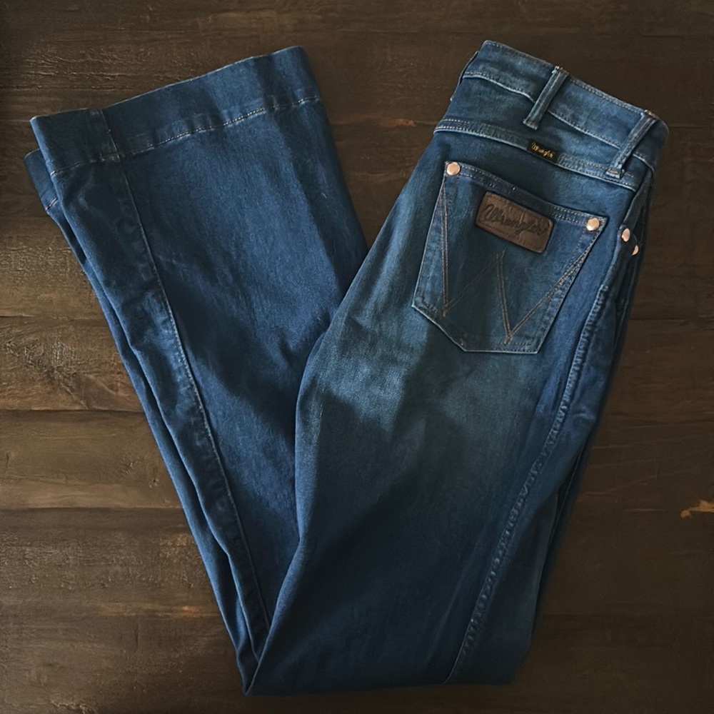 Wrangler Retro High Rise Trousers with Copper Detail